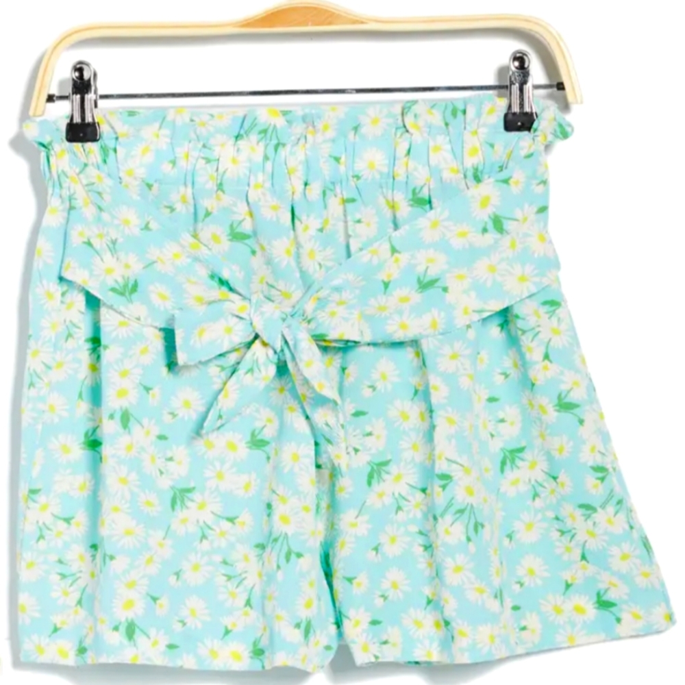 NWT BCBGeneration Retro Daisy Print Flowy High Waist Shorts Women's Sz Small
